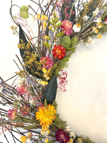 Boho Wispy Wreath