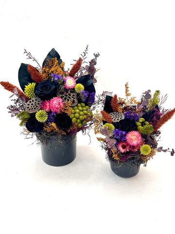 Midnight in the Garden Dried Floral Arrangement