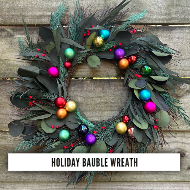 Holiday Bauble Wreath Workshop 11/20