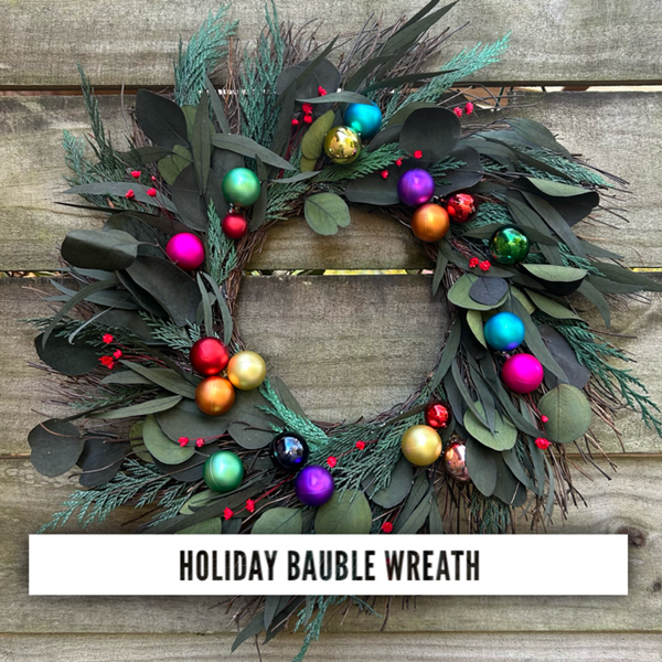 Holiday Bauble Wreath Workshop 11/20