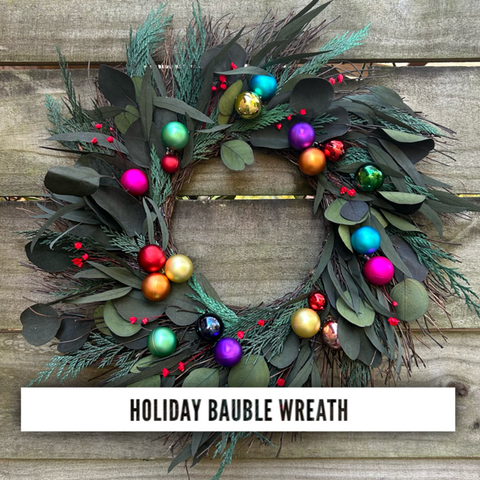 Holiday Bauble Wreath Workshop 11/20