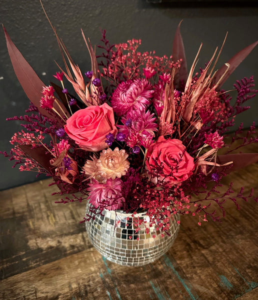 Love at the Disco Dried Floral Arrangement