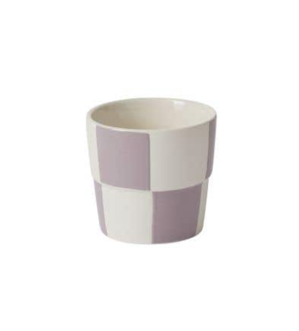 Checkerboard pot Lavender
