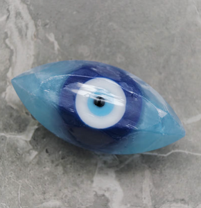 Evil Eye Infused Black Obsidian Crystal Soap