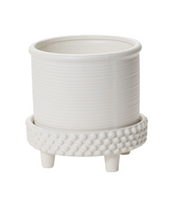 Jane Footed Pot White