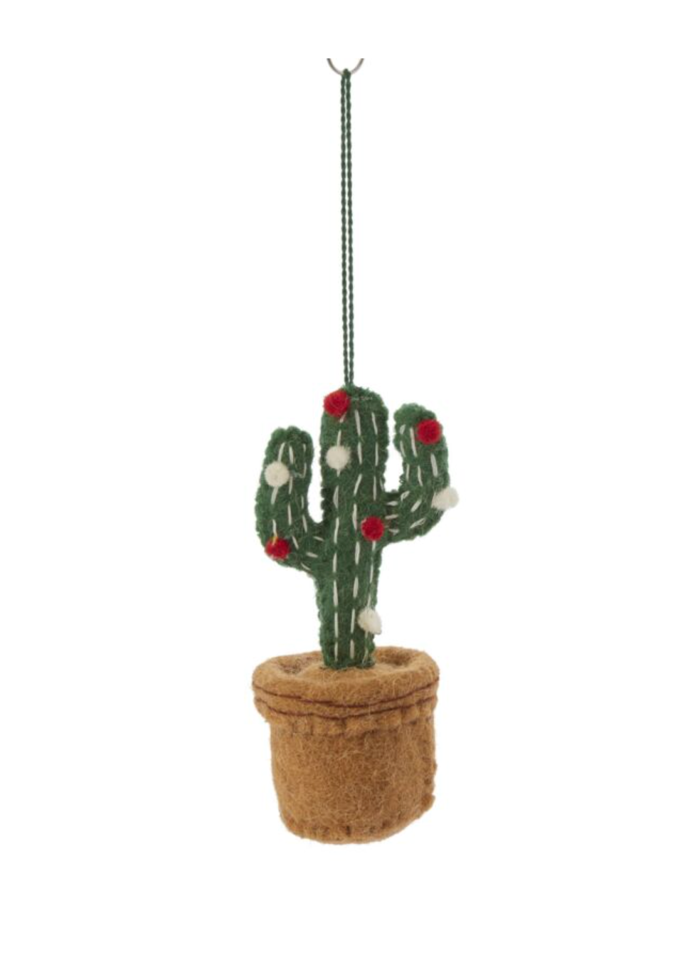 Felt Cactus with Lights ornament