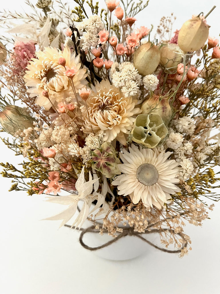 Southern Peach Dried Floral Arrangement – Baton Rouge Succulent Co