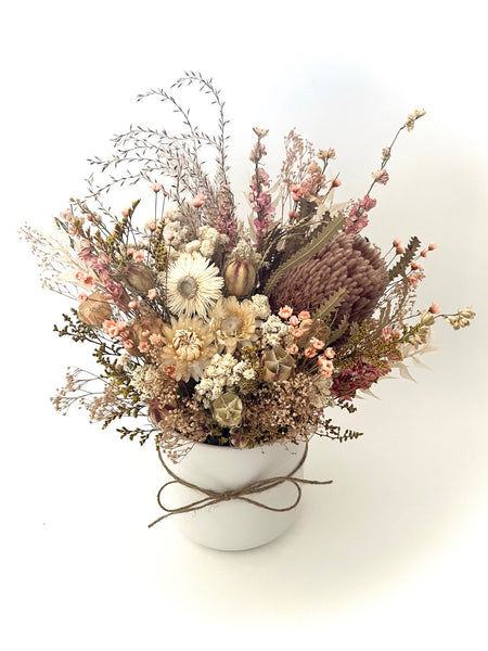 Southern Peach Dried Floral Arrangement