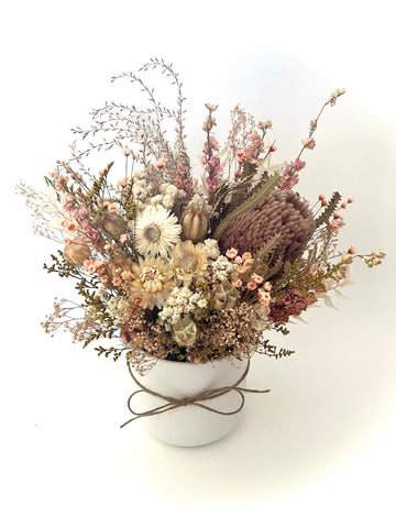 Southern Peach Dried Floral Arrangement