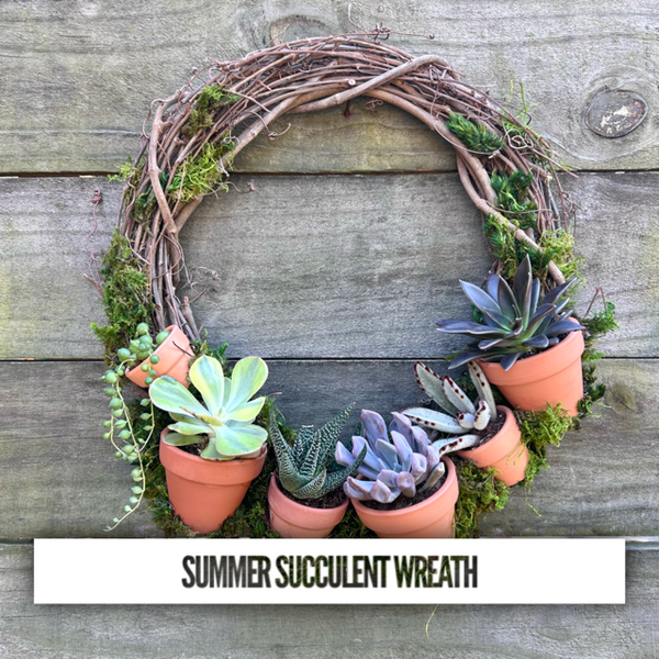 Summer Succulent Wreath + Wine 06/14/26