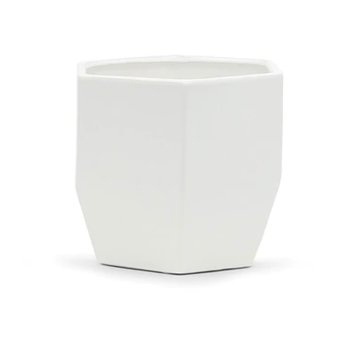 Geo Planter Matte White