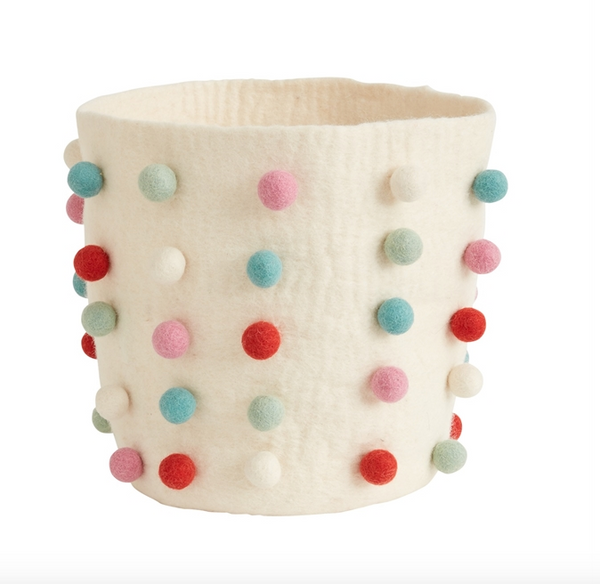 Felt Pom Pot Cover