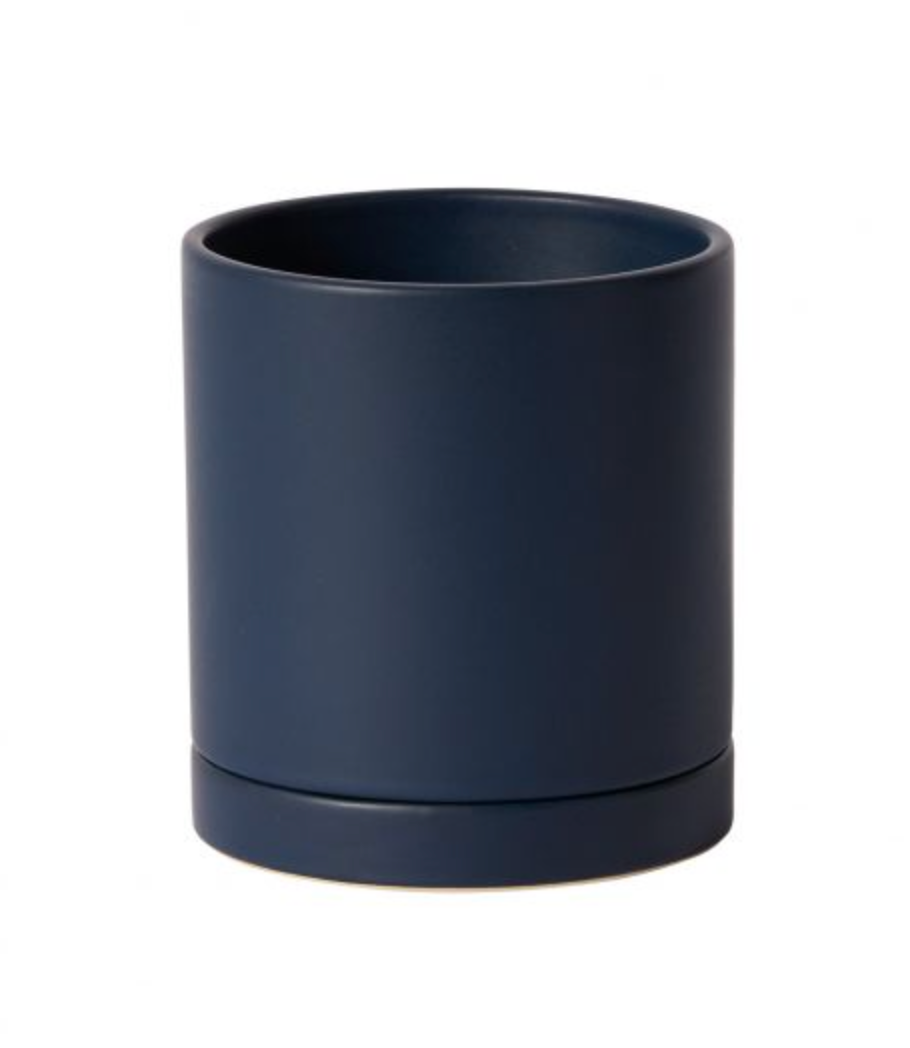 navy blue indoor plant pot Romey Pot Navy – Baton Rouge Succulent Co