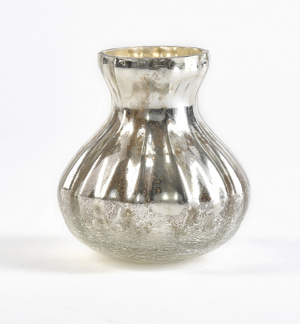 Antique Crackle Bud Vase