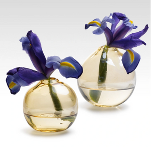 Amber Luster Ball Vase