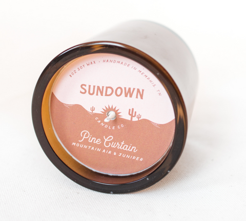 Pine Curtain Candle - Sundown