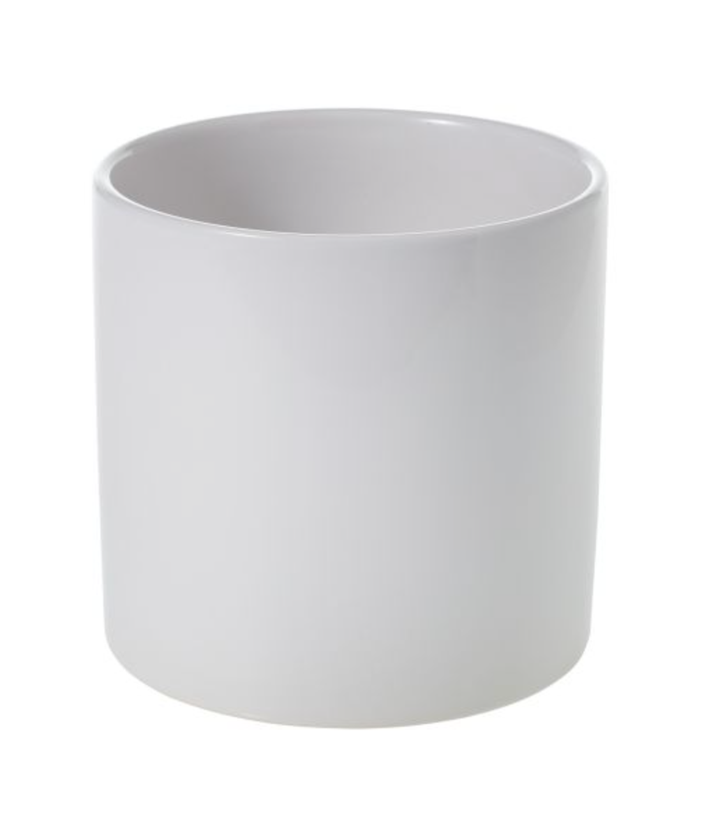 White Cercle Pot